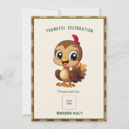 お客様の感謝感謝祭ホリデーパーティー 招待状