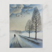 お客様の損失を申し訳なく思う、カスタマイズ可能 ポストカード (正面)