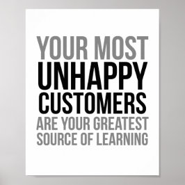 お客様の最も不満な顧客 ポスター