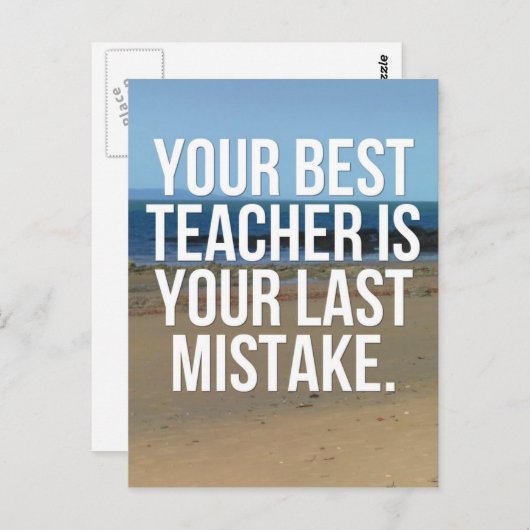 お客様の最高の先生引用文 ポストカード (正面/裏面)