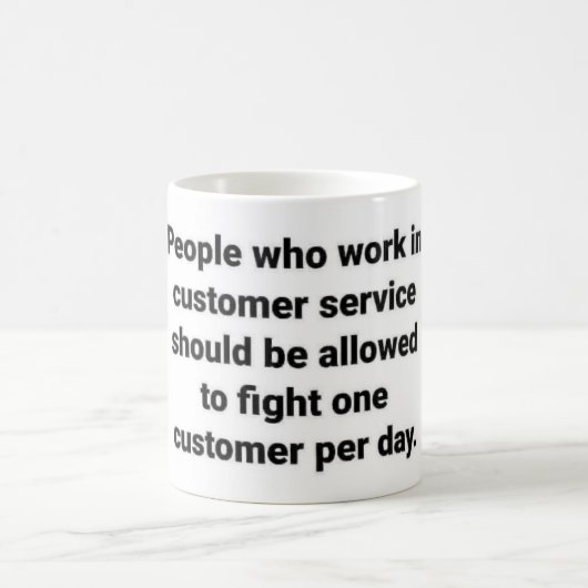 お客様の朝のコーヒーとカスタマーサービスのヒント… コーヒーマグカップ (中央)