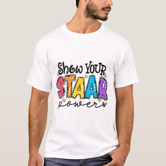 お客様の標準電源先生テスト試験日 Tシャツ (正面)