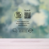 お客様の気に文字whatsapp Q Rコードビジネスに電話 アクリルサイン (ニュートラル)