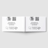 お客様の気に文字whatsapp Q Rコードビジネスに電話 ゲストブック (全面)