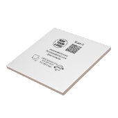 お客様の気に文字whatsapp Q Rコードビジネスに電話 タイル (側面)