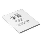 お客様の気に文字whatsapp Q Rコードビジネスに電話 ノートパッド (アングル)