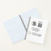 お客様の気に文字whatsapp Q Rコードビジネスに電話 ノートブック (内部)