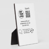 お客様の気に文字whatsapp Q Rコードビジネスに電話 フォトプラーク (側面)