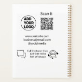 お客様の気に文字whatsapp Q Rコードビジネスに電話 プランナー手帳 (裏面)