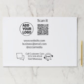 お客様の気に文字whatsapp Q Rコードビジネスに電話 ペーパーパッド (インサイチュ)