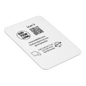 お客様の気に文字whatsapp Q Rコードビジネスに電話 マグネット (右側)