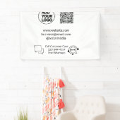 お客様の気に文字whatsapp Q Rコードビジネスに電話 横断幕 (インサイチュ)