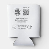 お客様の気に文字whatsapp Q Rコードビジネスに電話 缶クーラー (裏面)