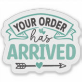 お客様の注文は中小規模企業向けパッケージに到着した シール (正面)