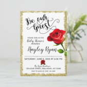 お客様の特別な日への招待状「Be Our Guest」ベビーシャワーのご案内 招待状 (スタンド正面)