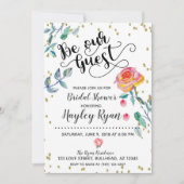 お客様の特別な日を彩るウェディングシャワー招待状 水彩画 招待状 (正面)