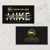 お客様の特殊名金ゴールドトラックライン 名刺 (正面/裏面)