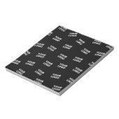 お客様の画像、ビジネス ロゴ、またはその他のデザイン ノートパッド (回転)