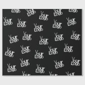 お客様の画像、ビジネス ロゴ、またはその他のデザイン ラッピングペーパー (フラット)