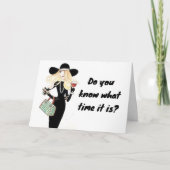 「お客様の祝誕生日」までの時間 カード (正面)