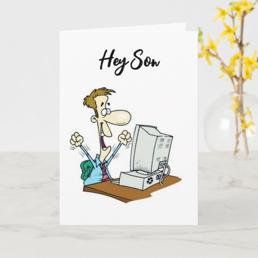 お客様の祝誕生日*SON*カードへのアクセス カード (黄色い花)