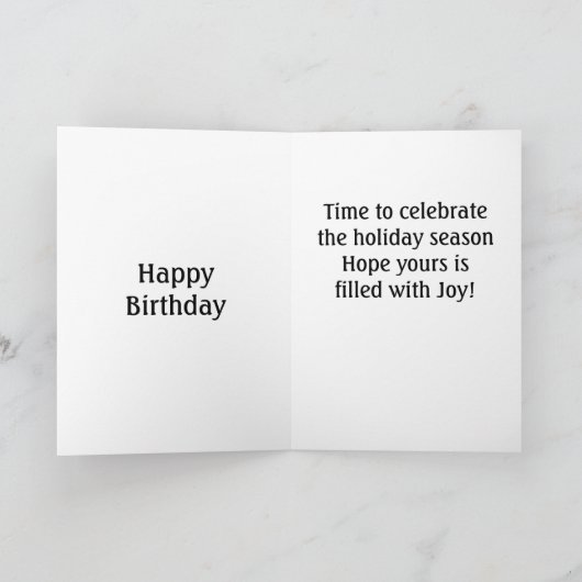 お客様の祝**誕生日*** カード (内部)