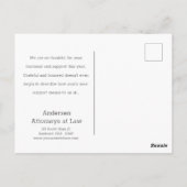 お客様の秋サンキューカード – ビジネスクライアント ポストカード (裏面)