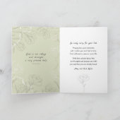 お客様の紛失カードに対する最も深い悔やみや弔慰 カード (内部)