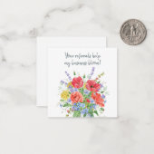 お客様の紹介救済先のビジネス開花紹介 ノートカード (正面/裏面インサイチュ)