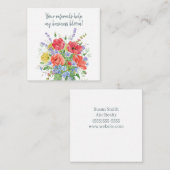 お客様の紹介救済先のビジネス開花紹介 ノートカード (正面/裏面)