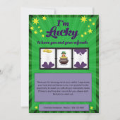 お客様の紹介用の宝くじカードホルダー 招待状 (正面)