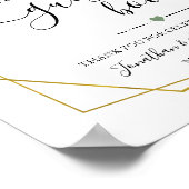 お客様の結婚前お披露目会 ゲストブック 緑と金 (角)