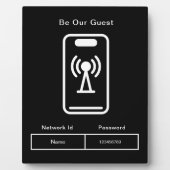 お客様の結婚式用WIFI情報パスワード フォトプラーク (正面)