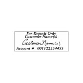 お客様の署名イメージを使用したデポジットのみ セルフインキングスタンプ (デザイン)