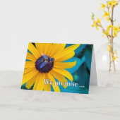 お客様の花見へようこそ カード (黄色い花)