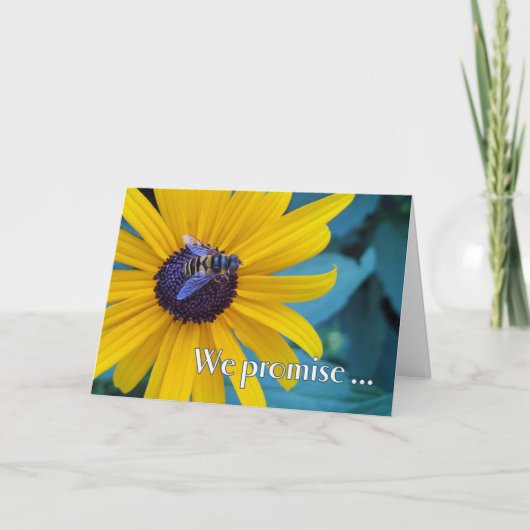 お客様の花見へようこそ カード (正面)