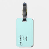 お客様の荷物タグなし ラゲッジタグ (裏面縦)