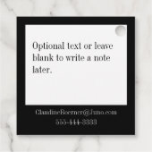 お客様の製品メッセージカード フェイバータグ (裏面)