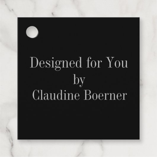 お客様の製品メッセージカード フェイバータグ (正面)