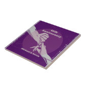 お客様の記念日ロマンチックなカップルが手を握って タイル (側面)