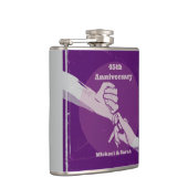 お客様の記念日ロマンチックなカップルが手を握って フラスク (右)