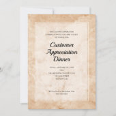 お客様の評価 |大理石スタイリッシュの背景 招待状 (正面)