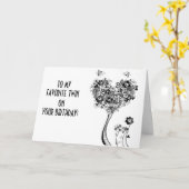 お客様の誕生日お気に入りので、 カード (黄色い花)