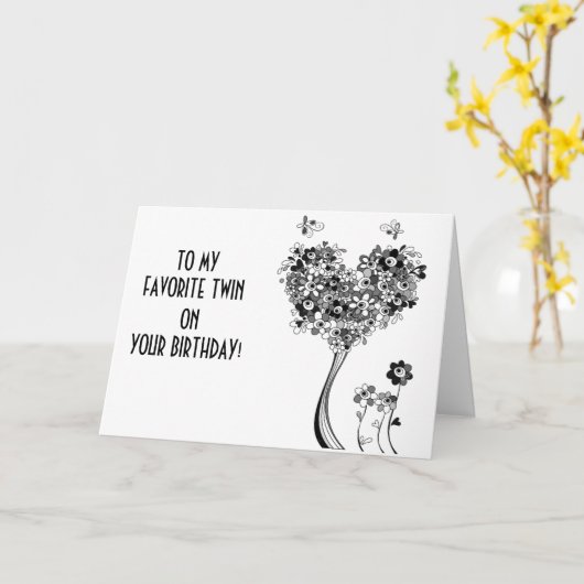 お客様の誕生日お気に入りので、 カード (黄色い花)