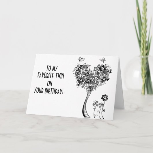 お客様の誕生日お気に入りので、 カード (正面)