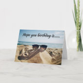 お客様の誕生日が「ビーチ」の1日のように カード (正面)