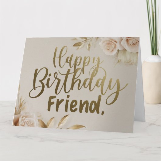 お客様の誕生日に最適な名刺 カード (正面)