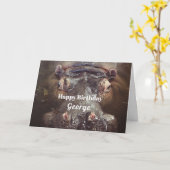 お客様の誕生日のIT誕生日 カード (黄色い花)