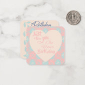 お客様の誕生日ノート ノートカード (正面/裏面インサイチュ)