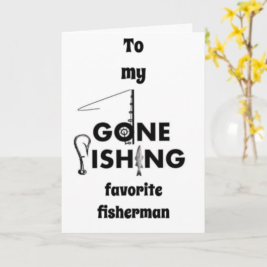 お客様の誕生日*お気に入りのMY FISHERMAN** カード (黄色い花)